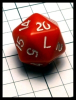 Dice : Dice - DM Collection - Chessex Opaque Red D20 - Ebay Sept 2015